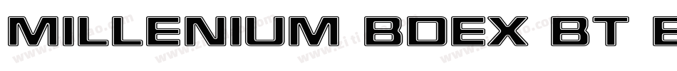 Millenium BdEx BT Bold Extended字体转换